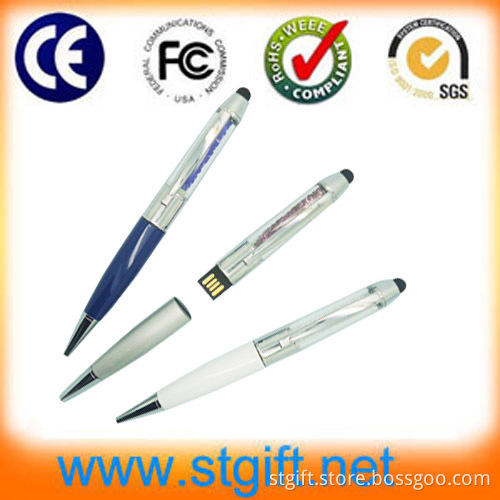 USB 2.0 Webkey Interface Type OEM Logo Crystal USB Pen Drive